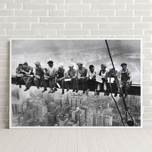 NEW YORK LUNCH ON SKYSCRAPER POSTER 25