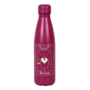 PINK LOVERS TAROT METAL DRINK BOTTLE