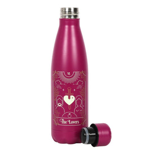 PINK LOVERS TAROT METAL DRINK BOTTLE