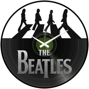 BEATLES CLOCK 30CM RECORD CLOCK ABBEY ROAD