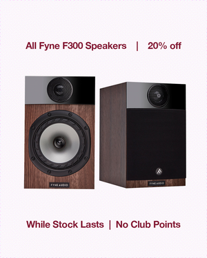 FYNE AUDIO F300 BOOKSHELF SPEAKERS (WALNUT)