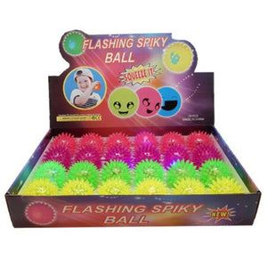 FLASHING SPIKEY BALL LED LIGHTS INSIDE