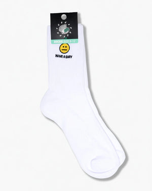 HAVE A DAY SOCKS EMBROIDERED One size fits all 8-13