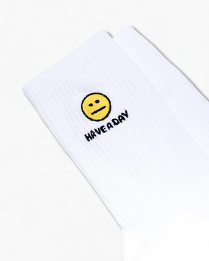 HAVE A DAY SOCKS EMBROIDERED One size fits all 8-13