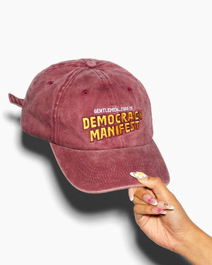 THIS IS DEMOCRACY MANIFEST DAD CAP EMBROIDERED