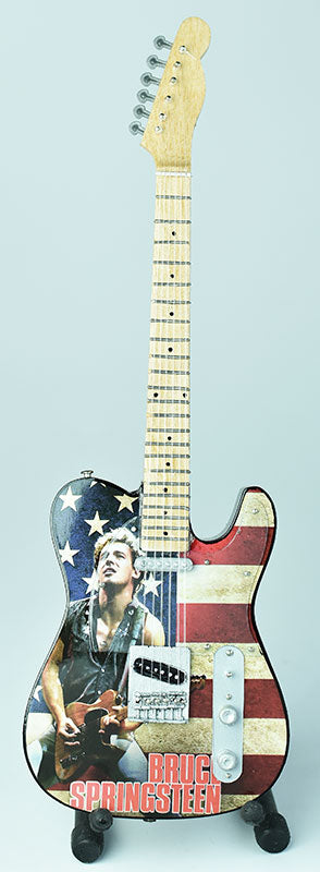 BRUCE SPRINGSTEEN MINIATURE GUITAR FIGURINE