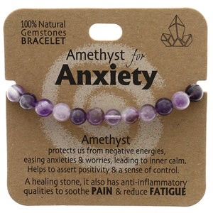 AMETHYST GEMSTONE BRACELET- ANXIETY