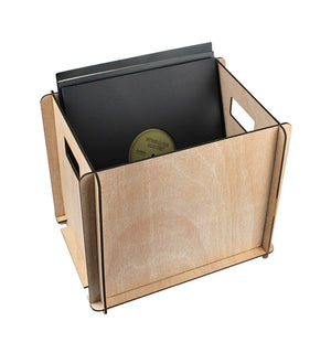VINYL RECORD STORAGE CRATE WOODEN FLAT PACK GK-R35A