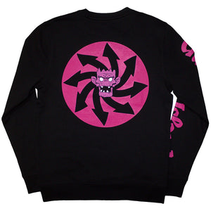 GORILLAZ CRAKER ISLAND PAZUZU SPIRAL BACK & SLEEVE PRINT SWEATSHIRT