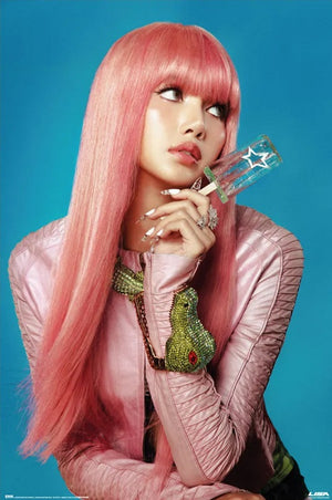 LISA BLACKPINK PINK HAIR LOLLIPOP POSTER 73