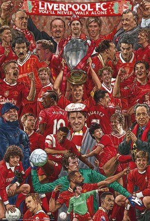 LIVERPOOL FOOTBALL LEGENDS POSTER 105