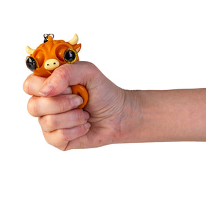 HIGHLAND COW EYE POPPING KEYCHAIN