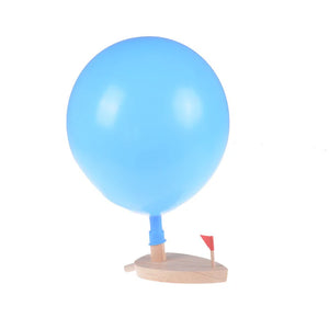 WOODEN BALLOON POWERED BOAT