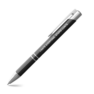 I HATE EVERYONE STUPID CUNTS PEN