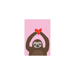 LOVE SLOTH MINI CARD