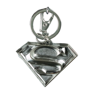 SUPERMAN LOGO PEWTER KEYCHAIN DC COMICS