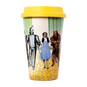WIZARD OF OZ - FOLLOW THE YELLOW BRICK ROAD HEAT CHANGE TRAVEL MUG