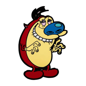 STIMPY REN AND STIMPY ENAMEL BADGE PIN