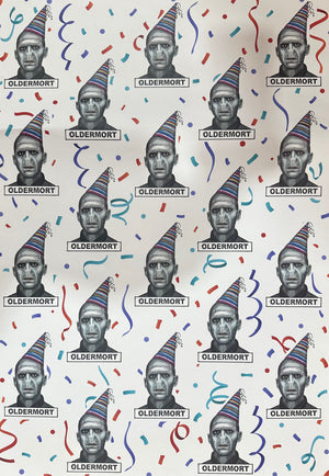 OLDERMORT GIFT WRAP BIRTHDAY