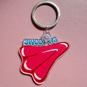 SWEET AS CANDY PLANE ACRYLIC KEYCHAIN