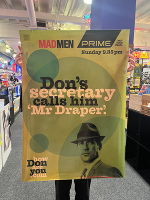 MADMEN PROMO POSTER - RARE (MAY HAVE SOME WEAR) LIME 354