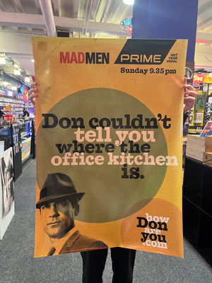 MADMEN PROMO POSTER - RARE (MAY HAVE SOME WEAR) YELLOW 354