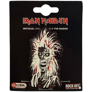IRON MAIDEN EDDIE ENAMEL BADGE