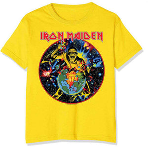 IRON MAIDEN WORLD PIECE TOUR CIRCLE YELLOW TEE