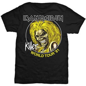 IRON MAIDEN KILLER WORLD TOUR 81 TEE