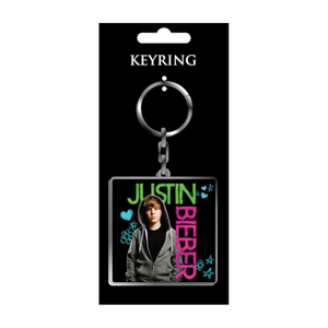 JUSTIN BEIBER SQUARE KEY CHAIN