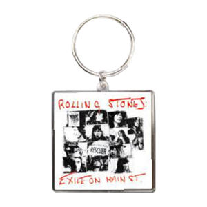 ROLLING STONES EXILE WHITE SQUARE KEY CHAIN
