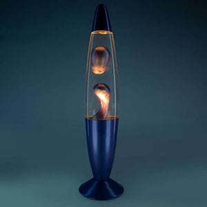 RETRO LAVA LAMP METALLIC PURPLE MOTION ROCKET LAMP