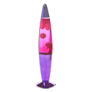 RETRO LAVA LAMP PURPLE PINK MOTION ROCKET LAMP