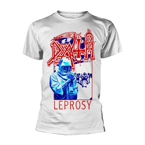 DEATH LEPROSY BLUE RED WHITE TEE