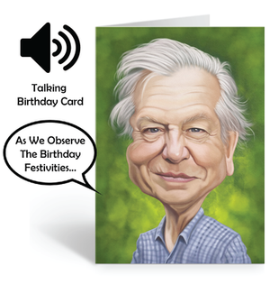DAVID ATTENBOROUGH SOUND GREETING CARD