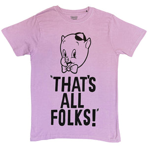 THATS ALL FOLKS PURPLE TEE