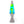RETRO LAVA LAMP METALLIC SILVER YELLOW BLUE DIAMOND