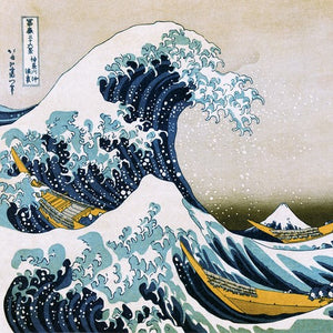 HUKOSAI GREAT WAVE PRINT (12X12) BOARD/ BAGGED