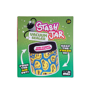 SMILES MELTING VACUUM SEALED MARIJUANA STASH JAR