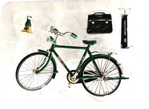 RETRO GREEN BICYCLE MINI FIGURINE
