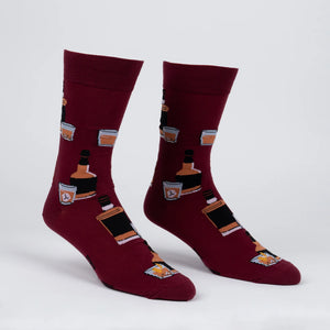 WHISKEY BUSINESS MENS CREW SOCK SIZE 7-13