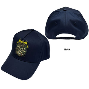 METALLICA MOTH INTO FLAME BASEBALL CAP NAVY