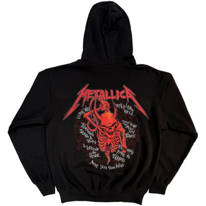 METALLICA SKULL RED HOODIE