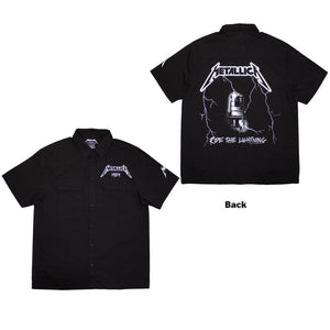 METALLICA COLLARED SHIRT RIDE THE LIGHTNING