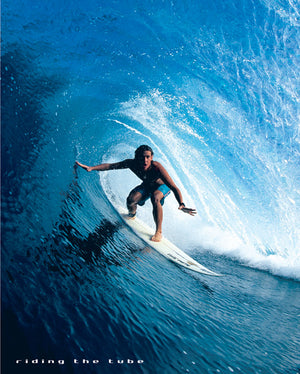 RIDING THE TUBE MINI POSTER 594