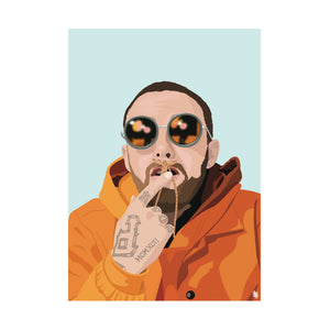 MAC MILLER ART PRINT A2 344 MACADELIC