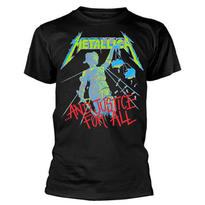 METALLICA AND JUSTICE FOR ALL BLACK TEE