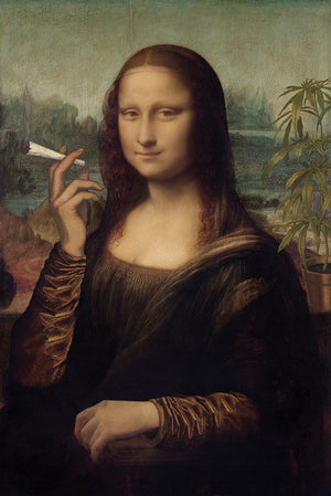 MONA LISA SMOKING BLUNT POSTER 463