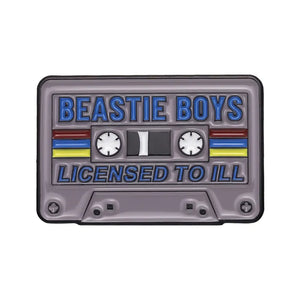 BEASTIE BOYS CASSETTE ENAMEL BADGE