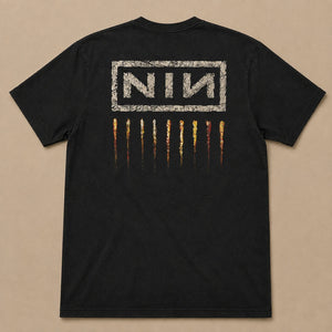 NINE INCH NAILS DOWNWARD SPIRAL BLACK TEE